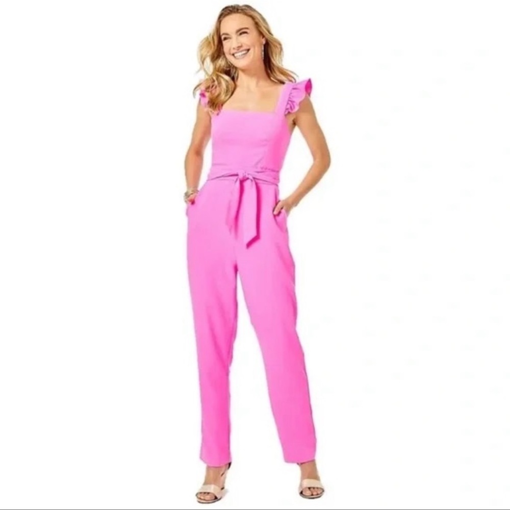 NWT Lilly Pulitzer Eppley jumpsuit in prosecco pink